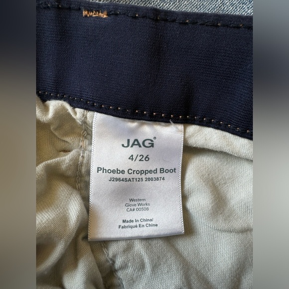 Jag Jeans Phoebe High Rise Cropped Bootcut Stretchy Jeans - Picture 3 of 16